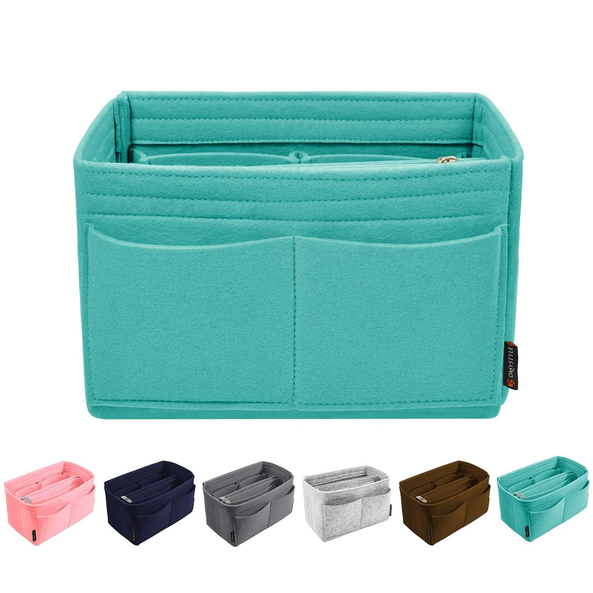 OMYSTYLE Purse Organizer Insert, Felt Tote Bag Organizer Insert with 6 Size