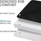 HUXMEYSON 3-Piece Memory Foam Bathroom Rug Set, Black
