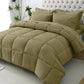 JOLLYVOGUE Bedding Comforter Set, Ultra-Soft Bed in a Bag 7 Pieces, Oeko-TEX Certified Bedding Set with Down Alternative Comforter, Sheets, Pillowcases & Shams