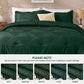 JOLLYVOGUE Twin/Twin XL Comforter Set, Boho Tufted 2PCS Bed Set, Green