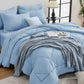 HEVUMYI 7-Piece Queen Comforter Set, Dark Grey Bed in a Bag