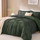JOLLYVOGUE Twin/Twin XL Comforter Set, Boho Tufted 2PCS Bed Set, Green
