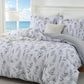 JOLLYVOGUE Floral Duvet Cover Full, 3Pcs Reversible Beige Duvet Cover Set