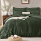 JOLLYVOGUE Queen Comforter Set 7-Piece, Boho Tufted Bed in a Bag, Beige
