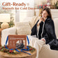 JOLLYVOGUE USB Heated Wearable Blanket with Snaps, 35 x 63 Inch, Black