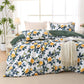 MUXHOMO Duvet Cover Twin/Twin XL Size, 2-Piece Beige Leaves Bedding Set