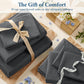 JOLLYVOGUE Queen Size Bed Sheet Set - 4 Piece Bed Sheets Set with Deep Pocket - Soft Breathable & Cooling - Resists Shrinkage & Fading Draps Queen - Easy Care (Dark Grey)