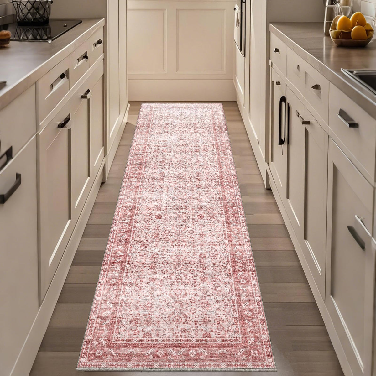 OPPODREAM Vintage Blue Area Rugs 5x7, Washable Rug for Living Room