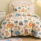 JOLLYVOGUE Kids Duvet Cover Set Twin/Twin XL, Pink Bowknot, 2-Piece