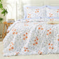 MUXHOMO Sage Green TwinXL Comforter Set, Elegant Floral Print Bed in a Bag 5 Pieces, Ultra Soft & Breathable Reversible Botanical Pattern Bedding Set with Comforter, Sheets, Pillowcase, and Sham