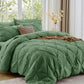 Sasttie Twin Comforter Set, 5-Piece Bed in a Bag, Pintuck Bedding Sets for All Season, Includes Comforter, Flat Sheet, Fitted Sheet, Pillowcase and Pillowsham, Baby Pink