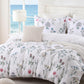 JOLLYVOGUE Floral Duvet Cover Full, 3Pcs Reversible Beige Duvet Cover Set
