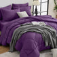 HEVUMYI 7-Piece Queen Comforter Set, Dark Grey Bed in a Bag