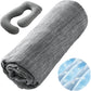 Sasttie Cooling Pregnancy Pillow Cover for 57-inch Maternity Pillow, Gray