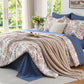 MUXHOMO Twin XL Comforter Set, 7-Piece Floral Bed in a Bag, Sage Green