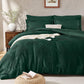 JOLLYVOGUE Queen Comforter Set 7-Piece, Boho Tufted Bed in a Bag, Beige
