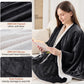 JOLLYVOGUE USB Heated Wearable Blanket Shawl, 55 x 60 Inch, Black