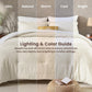 JOLLYVOGUE Queen Comforter Set 7-Piece, Boho Tufted Bed in a Bag, Beige
