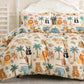 JOLLYVOGUE Kids Duvet Cover Set Twin/Twin XL, Pink Bowknot, 2-Piece