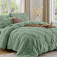 Sasttie Twin Comforter Set, 5-Piece Bed in a Bag, Pintuck Bedding Sets for All Season, Includes Comforter, Flat Sheet, Fitted Sheet, Pillowcase and Pillowsham, Baby Pink