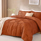 JOLLYVOGUE Twin/Twin XL Comforter Set, Boho Tufted 2PCS Bed Set, Green