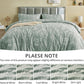 Jollyvogue Duvet Cover Queen Size, Reversible Floral Green Duvet Cover Set with Zipper Closure