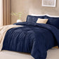 JOLLYVOGUE Twin/Twin XL Comforter Set, Boho Tufted 2PCS Bed Set, Green