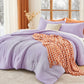 MUXHOMO Beige Twin/Twin XL Comforter Set, All Season Ultra Soft Down Alternative Bedding - 2 Piece Lightweight Bed Set Includes 1 Comforter (68"x88") and 1 Pillow Shams (20"x26")