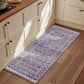 OPPODREAM Vintage Blue Area Rugs 5x7, Washable Rug for Living Room