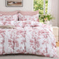 MUXHOMO Duvet Cover Twin/Twin XL Size, 2-Piece Beige Leaves Bedding Set