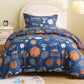 JOLLYVOGUE Kids Duvet Cover Set Twin/Twin XL, Pink Bowknot, 2-Piece