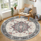 OPPODREAM Soft Area Rugs 5x7, Persian-Inspired Washable Rug, Blue & Gold