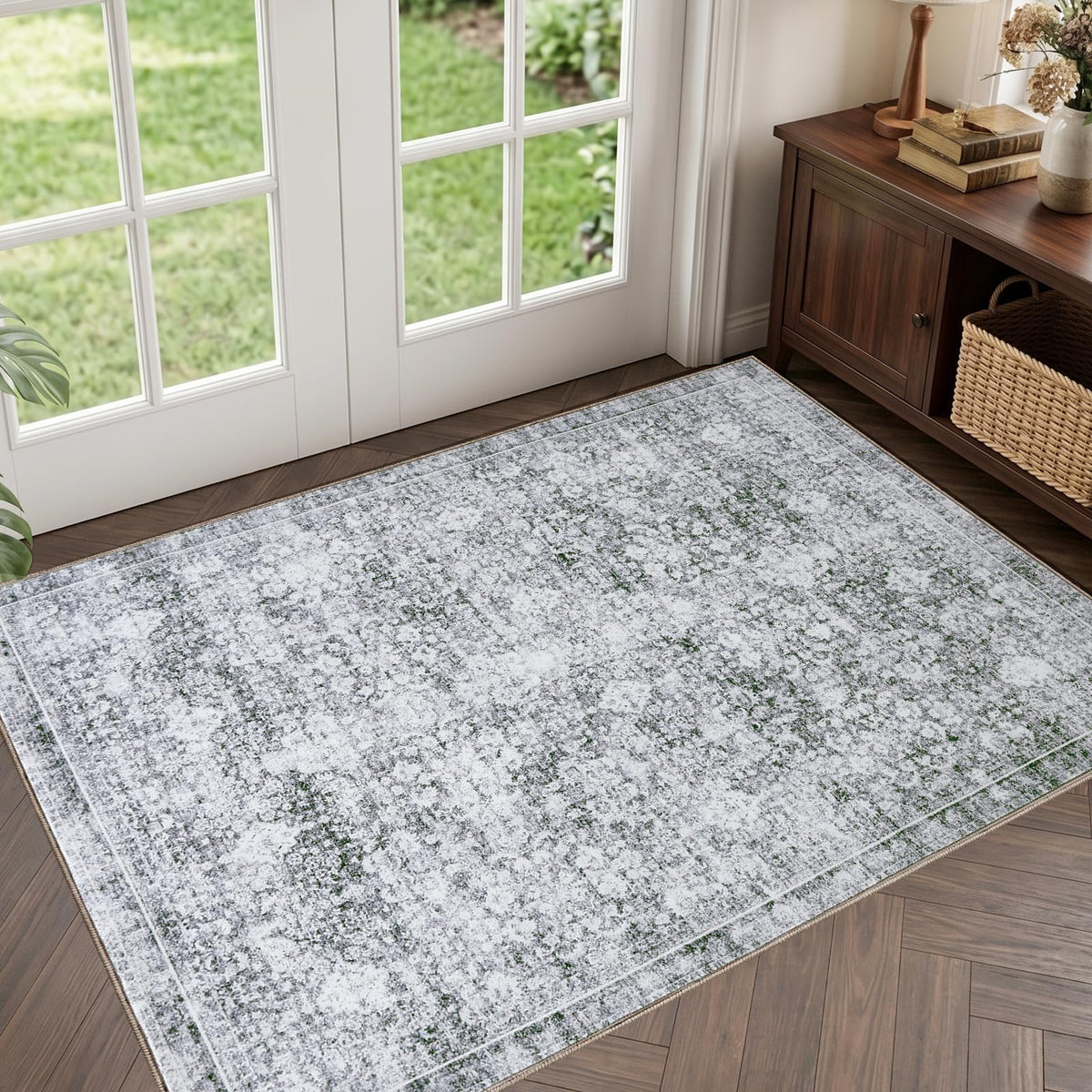 Sasttie 8x10 Area Rugs, Ultra-Soft Washable Rug for Living Room, Beige