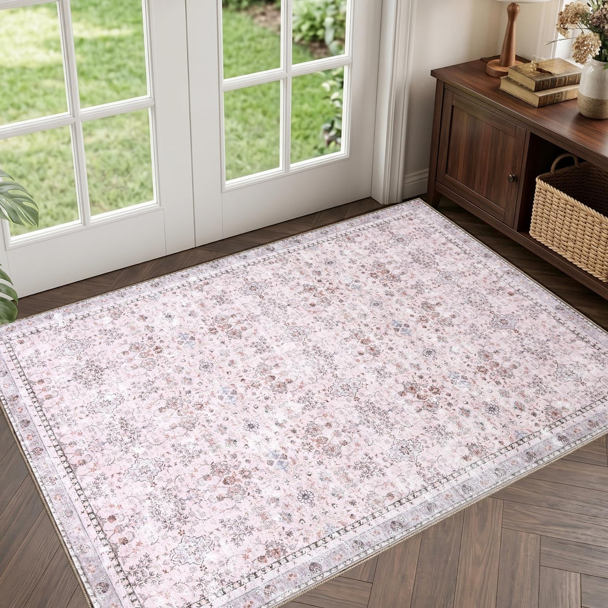 Sasttie 8x10 Area Rugs, Ultra-Soft Washable Rug for Living Room, Beige