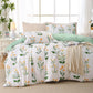 MUXHOMO Duvet Cover Twin/Twin XL Size, 2-Piece Beige Leaves Bedding Set