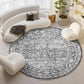 OPPODREAM Vintage Blue Area Rugs 5x7, Washable Rug for Living Room