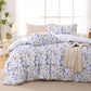 MUXHOMO Duvet Cover Twin/Twin XL Size, 2-Piece Beige Leaves Bedding Set