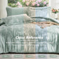 MUXHOMO Sage Green TwinXL Comforter Set, Elegant Floral Print Bed in a Bag 5 Pieces, Ultra Soft & Breathable Reversible Botanical Pattern Bedding Set with Comforter, Sheets, Pillowcase, and Sham