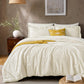 JOLLYVOGUE Queen Comforter Set 7-Piece, Boho Tufted Bed in a Bag, Beige