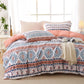 MUXHOMO Duvet Cover Twin/Twin XL Size, 2-Piece Beige Leaves Bedding Set