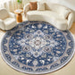 OPPODREAM Soft Area Rugs 5x7, Persian-Inspired Washable Rug, Blue & Gold