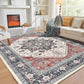 OPPODREAM Soft Area Rugs 5x7, Persian-Inspired Washable Rug, Blue & Gold