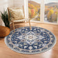 OPPODREAM Soft Area Rugs 5x7, Persian-Inspired Washable Rug, Blue & Gold