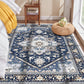 OPPODREAM Soft Area Rugs 5x7, Persian-Inspired Washable Rug, Blue & Gold
