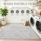 JOLLYVOGUE 5x7 Area Rugs for Living Room, Washable Rug, Beige