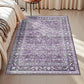 OPPODREAM Vintage Blue Area Rugs 5x7, Washable Rug for Living Room