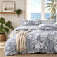 MUXHOMO Duvet Cover Twin/Twin XL Size, 2-Piece Beige Leaves Bedding Set