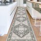 OPPODREAM Soft Area Rugs 5x7, Persian-Inspired Washable Rug, Blue & Gold