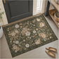 JOLLYVOGUE Floral Area Rug 5x7, Washable Rug for Living Room, Light Blue