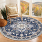 OPPODREAM Soft Area Rugs 5x7, Persian-Inspired Washable Rug, Blue & Gold